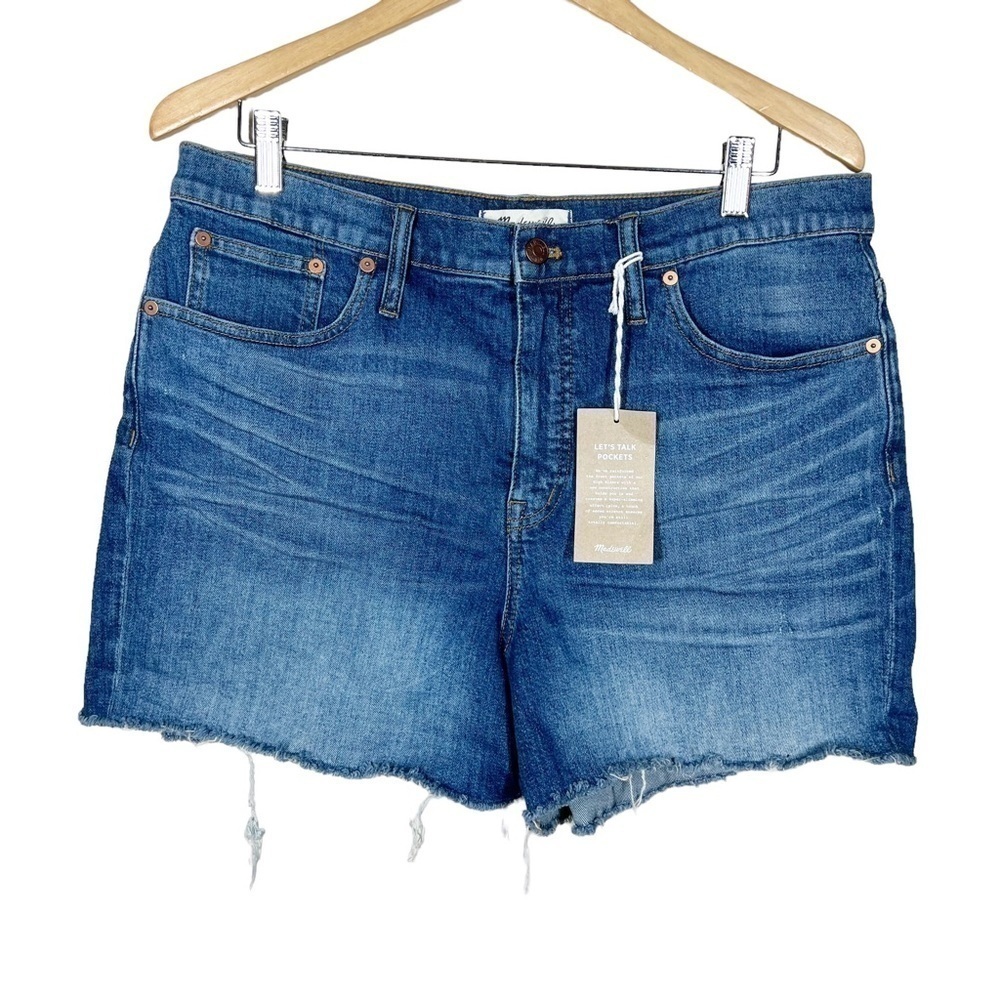 Madewell Womens High Rise Denim Jean Shorts Size 32 NEW Stretch